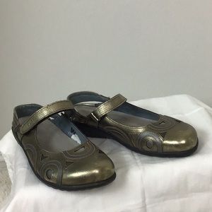 NAOT , Gold metallic tMary Jane shoes 7.5 M